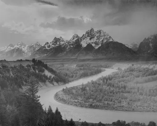 A high dynamic range mountain landscape from an OpenEXR file