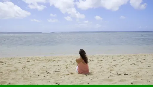 A representative frame from an MKV video of a beach